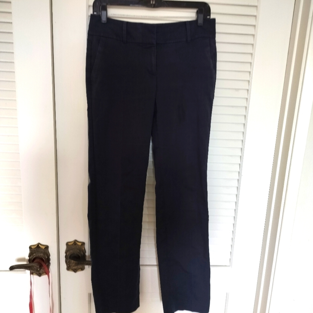 Ann Taylor Navy Blue 73% Cotton Chinos. Size 2